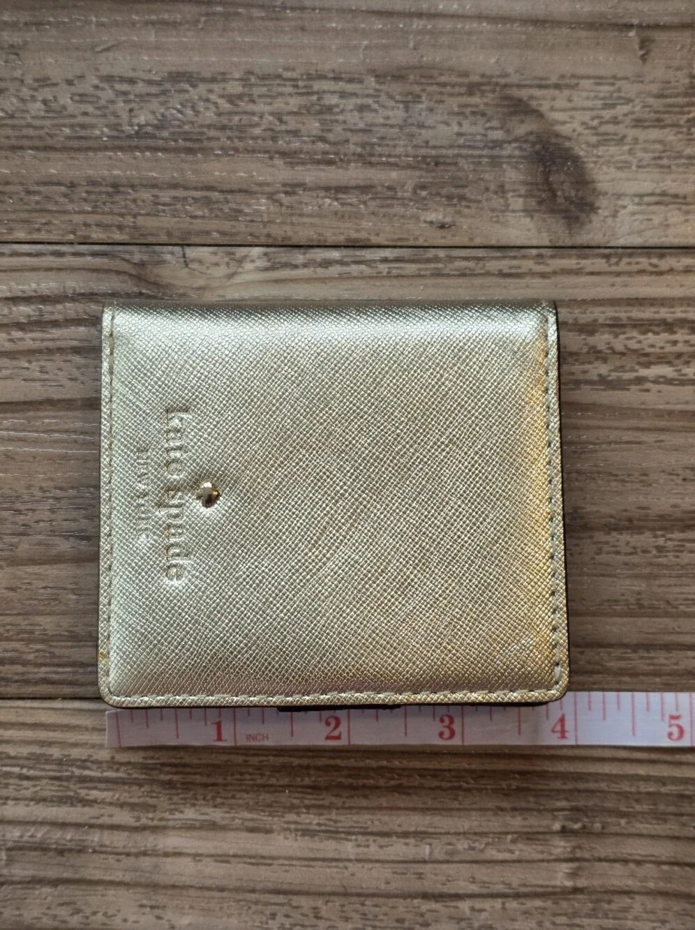 Kate Spade Metallic Gold Bifold Wallet
